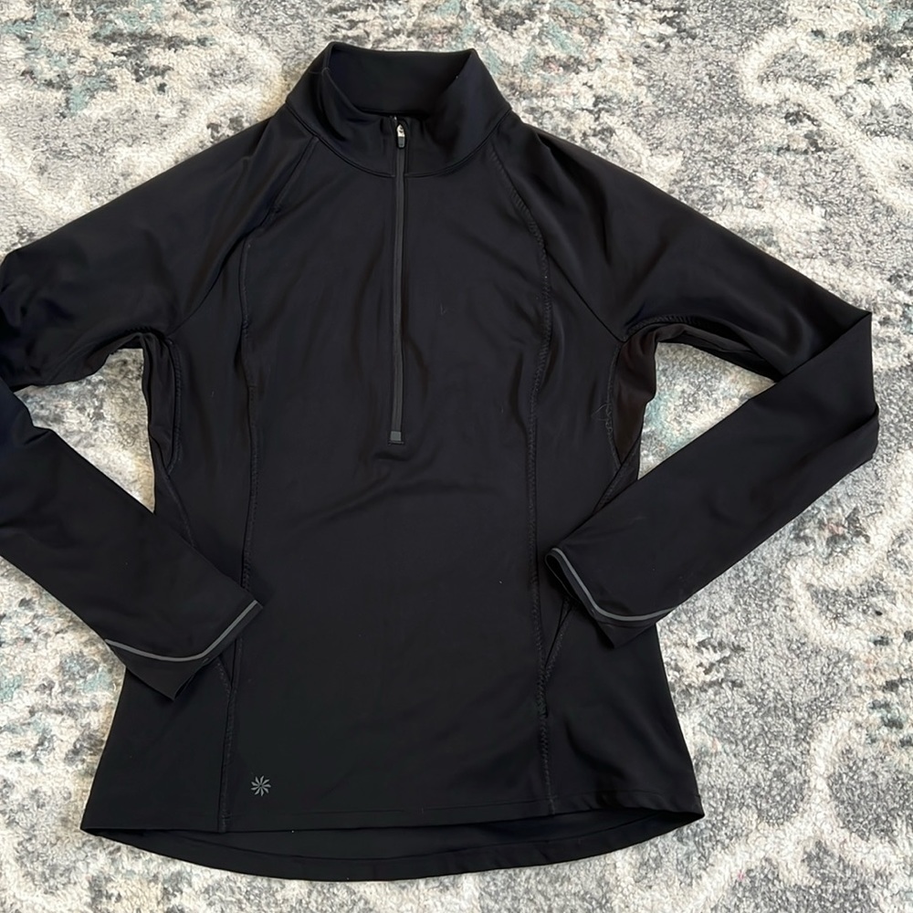 Athleta Black 1/2 Zip